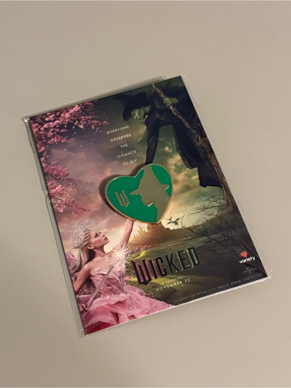 WICKED Movie Limited Edition Elphaba Promotional Pin - Sealed New AMC Theater